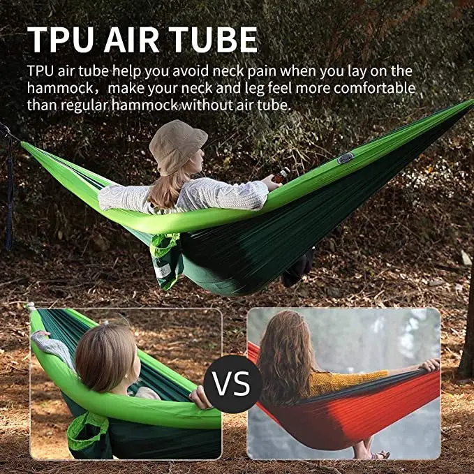 Parachute Outdoor Ultralight flat Nylon double Camping haven hamacas Hammock swing tent luxury Bed with tree straps Hammocks