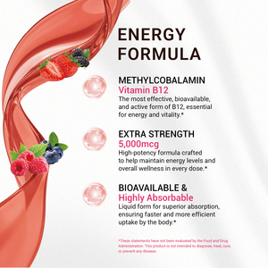 Gocce Liquide di Vitamina B12 ad Alto Assorbimento, Integratore per Vegetariani, Supporta <span class=keywords><strong>la</strong></span> Formazione di Globuli Rossi e <span class=keywords><strong>la</strong></span> Funzione Immunitaria - Product Image 4