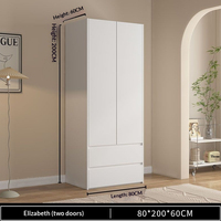 Armoire de chambre modulaire combinable, panneau en bois détachable, aménagement personnalisé OEM, armoire à vêtements intérieure