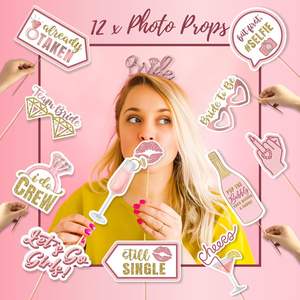 زينة حفلات الزفاف، بالونات، وشاح العروس، طوق رأس، خلفية للتصوير، مستلزمات لتزيين حفلات الخطوبة والزفاف - Product Image 6