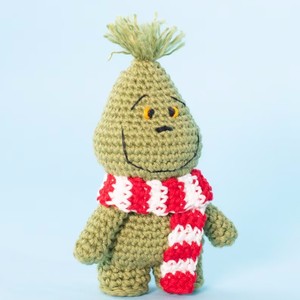 High Quality Stuffed <strong>Baby</strong> Toys Crochet <strong>Grinch</strong> Amigurumi Toy 100% Handmade Christmas Ornament Crochet Pattern - Product Image 1