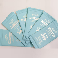 Toalla húmeda de limpieza desechable con logotipo personalizado Tela no tejida Toallita húmeda de agua Embalaje individual de una sola pieza para restaurante Hotel