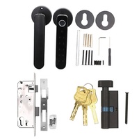 Precio de fábrica Cerradura de manija inteligente Manija de puerta inteligente con cerraduras Casa Ttlock Tuya Código Huella digital Cerradura de entrada sin llave para exteriores