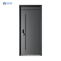 Porte de sécurité en acier inoxydable blindé fabriquée en Chine avec ouverture manuelle antivol, surface finie pour usage extérieur