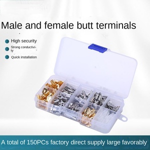 ชุดขั้วต่อหางปลาสำหรับรถยนต์ตัวผู้และตัวเมียปลอกหุ้มฉนวนสายไฟแบบจีบสำหรับอุปกรณ์จ่ายพลังงานทั้งสอง - Product Image 2