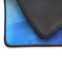 Tapis de souris de bureau en caoutchouc naturel noir imprimé sur mesure, 220x180x2mm, avec bords cousus, surface lisse antidérapante – Vente chaude en Chine