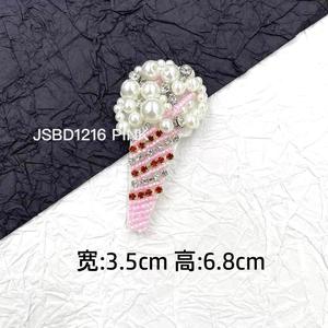 Handgemaakte Nieuwe 3d Pvc Kralen Patch Appliques Walvisdolfijn Naaivilt Hoed Opknoping Touw Patches Kristal Pailletten Tas Stof - Product Image 3