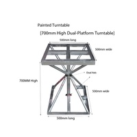 360 °   Plateau tournant pour peinture avec double roulement pour station de pulvérisation et de séchage