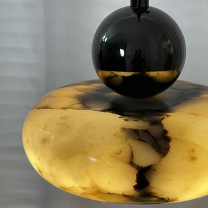 Lámpara Colgante Moderna Minimalista para Isla de Cocina, Comedor, Metal, Bul Gari, Mármol, LED, Alta Calidad, Única, Nueva, Lámpara Colgante Donya - Product Image 5