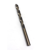 Forets hélicoïdaux en acier rapide HSS M35 5% Cobalt, entièrement affûtés, à queue droite, finition ambrée, DIN338, 1-23mm