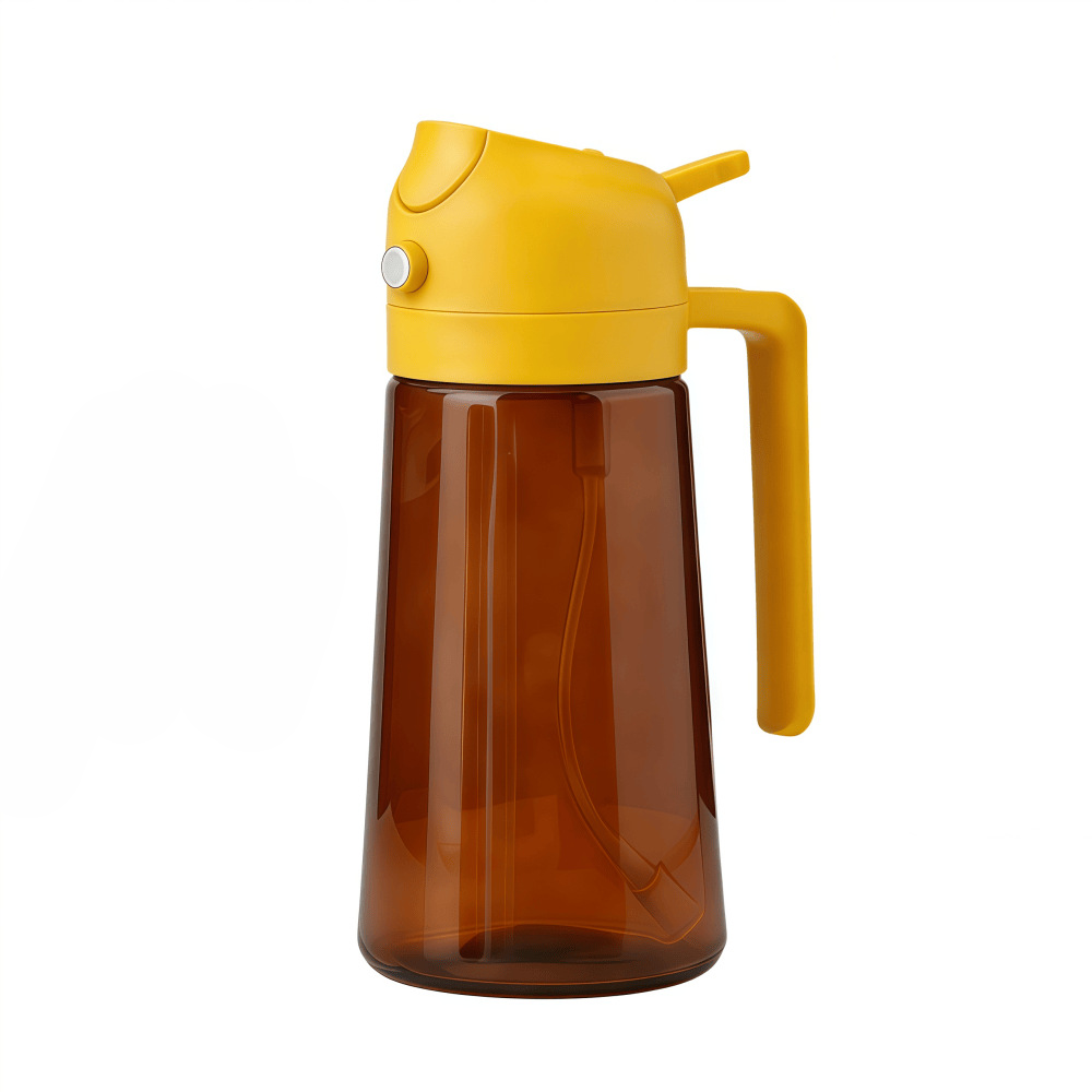 brown bottle - yellow cover