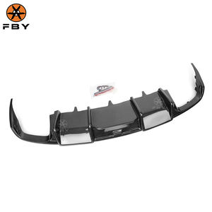 Diffuseur de pare-chocs arrière en Fiber de carbone Style KB chaud pour Audi S6 <span class=keywords><strong>A6</strong></span> <span class=keywords><strong>Sline</strong></span> C7 2016-2018 Kit de carrosserie de lèvre de diffuseur arrière de haute qualité - Product Image 2