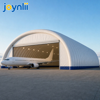 Grande tente gonflable à colonnes d'air pour hangar d'avions, entrepôt temporaire et abri industriel