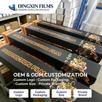 Film de protection de peinture (PPF) DINGXIN OEM en TPU couleur argent liquide 1,52*15m, film automobile argenté métallisé auto-réparant anti-jaunissement