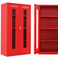 Armoire à Tuyaux d'Incendie en Acier Thermolaqué Rouge, Vente en Gros Direct Usine, Boîte d'Équipement de Sécurité
