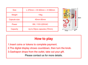 Accepteur de pièces miniatures personnalisé en usine pour distributeurs automatiques, machines à capsules Gashapon, jouets Gacha, en métal et plastique, pour <span class=keywords><strong>centres</strong></span> de divertissement, à partir de 6 ans - Product Image 2