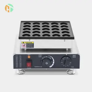 Commercial Waffle Maker Machine 110V Nonstick Poffertjes Grill Maker Mini Pancake Machine