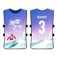 Logo personnalisé Imprimer Nom Réversible Jeunes Enfants Maille Sport Bavoirs Basketball Football Formation Gilet Bavoirs de Football