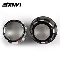 Cache de protection pour lentille de projecteur Bi-LED 2,5'' et lentille Xénon, pièces automobiles pour système d'éclairage automobile, autres caches décoratifs pour phares