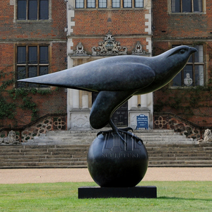 Park Decoratie Antiek Groot Messing Dier Staue Bronzen Vogel Sculpturen Voor Buiten - Product Image 5