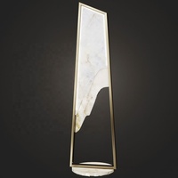 Lampes sur pied LED modernes en pierre d'albâtre décorative de luxe pour projets résidentiels et hôteliers, luminaires d'art personnalisés