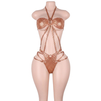 Tenues de danse exotiques : Bodys scintillants à écailles de sirène, style bandage, pour boîte de nuit, pole dance, soirée, rave, festival, club