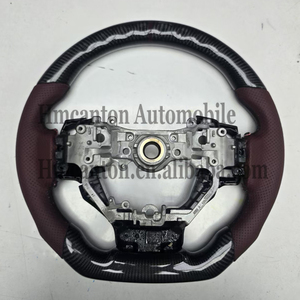 Empuñadura de Fibra de Carbono y Cuero Perforado de Alta Calidad para Volante de Auto Lexus IS250 IS350 ES ES300 GS GS350 NX CT200 RC - Product Image 5