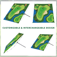 Vente en gros usine de tapis de golf pliable et adhésif pour jeu de fléchettes et cible, pour entraînement intérieur et extérieur (en plein air et jardin) des enfants et des adultes, avec logo personnalisé