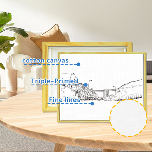 Fournitures d'art, cadre en <span class=keywords><strong>bois</strong></span> <span class=keywords><strong>pour</strong></span> toile DIY avec une profondeur de 1,6 cm, décoration murale artistique, cadre flottant <span class=keywords><strong>pour</strong></span> toiles de 20*30 cm - Product Image 3