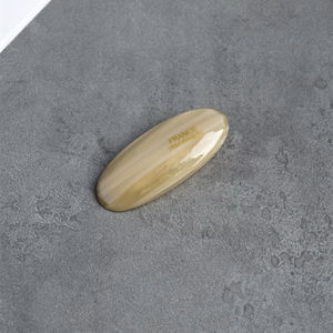 女の子のためのカスタム卸売小さな5cm楕円形レディースヘアアクセサリーアセテートゴールドラベルヘアクリップ - Product Image 5