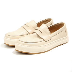Off-White Leather Sneakers 139-4 <b>Cushioned</b> Youth Casual Shoes - Product Image 5