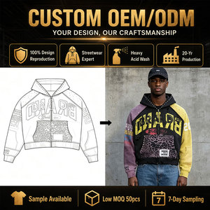 Vendita calda da uomo con cappuccio formato personalizzato modello di stampa invernale più popolari tecniche di Applique di base in tessuto a maglia ricamato - Product Image 2