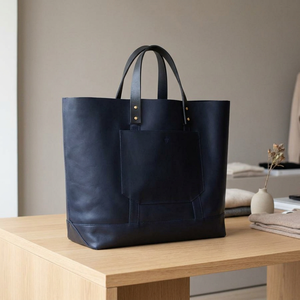 Vente en gros BS INTERNATIONAL Pochette pour femme en cuir véritable 100% durable, légère, pliable, imperméable, grande capacité, fermeture éclair - Product Image 5