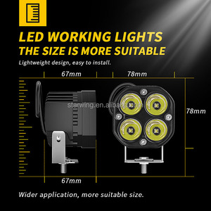 Fábrica al por mayor MINI 3 "pulgadas 40W blanco amarillo punto <span class=keywords><strong>LED</strong></span> pods luz 4x4 carretera niebla/luces de conducción para camión UTV Luces <span class=keywords><strong>Led</strong></span> - Product Image 5