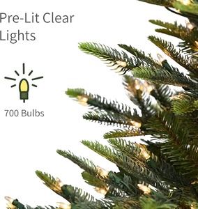 <span class=keywords><strong>Sapin</strong></span> de Noël artificiel Puleo International en <span class=keywords><strong>sapin</strong></span> aspen pré-éclairé de 7,5 pieds, 700 lumières claires, résistant aux flammes, utilisation en intérieur, installation facile - Product Image 5