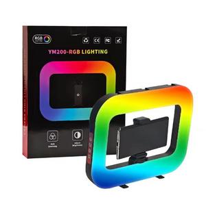 Kit vidéo pour smartphone <span class=keywords><strong>avec</strong></span> lumière, batterie 8000 mAh, LED RGB portable, idéal pour la caméra, <span class=keywords><strong>TikTok</strong></span>, YouTube, le maquillage et le vlogging - Product Image 4
