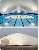 Dôme Gonflable Professionnel en PVC pour Sports Quatre Saisons, Structure Multifonctionnelle Personnalisée, Résistance à l'Eau et au Vent >3000mm