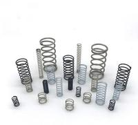 Muelle de compresión helicoidal para bolígrafos, muelle de compresión pequeño de Metal, bolsa de plástico de acero + caja de cartón Industrial, OEM, árbol de Navidad