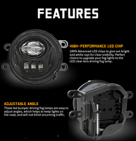 Feux de pare-chocs pour Toyota Tacoma 2016 2017 2018 2019 pièces Tacoma antibrouillard Led pour accessoires Toyota