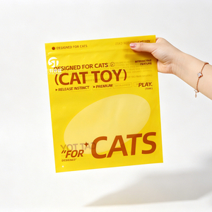 Custom Clear PE Slider Zipper pet toys packaging Bags | GRS Recyclable Clothing Packaging for pet <b>accessories</b> - Product Image 4