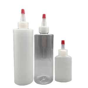 New nhựa PET bóp gia vị chai <span class=keywords><strong>100ml</strong></span> nước sốt chai với Twist Top Lip - Product Image 1