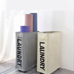 Yoga Mat <b>Storage</b> Box Fabric Folding <b>Storage</b> <b>Laundry</b> Basket Oxford Cloth <b>Storage</b> Basket Household Pulley - Product Image 6