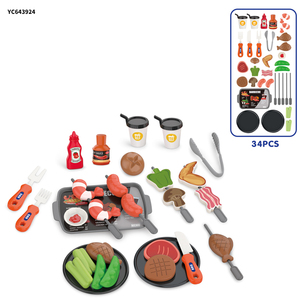 Ensemble de cuisine cuiseur en plastique pour enfants jouets de <span class=keywords><strong>maison</strong></span> de jeu avec pizza <span class=keywords><strong>steak</strong></span> tea time juguetes kit de jouets <span class=keywords><strong>hamburger</strong></span> - Product Image 5