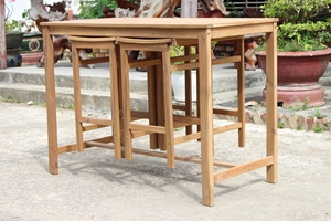 Industrial & Vintage Commercial Solid Wood <b>Bar</b> Furniture <b>Set</b>-Table and Stool for Home <b>Bar</b> & Hotel Use Foldable - Product Image 4