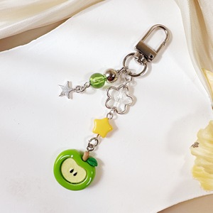Llavero de Manzana Verde y Roja Navideña, Joyería de Frutas, Cadena para Teléfono Móvil, Decoración para Bolsos, Adornos Colgantes para Libros - Product Image 3