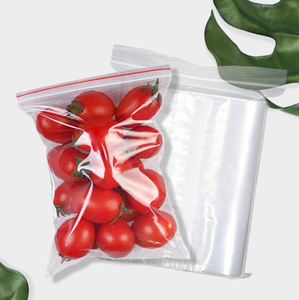 Durable Biodegradable Poly <b>Bags</b> with Zipper and Reclosable Freezer Storage for Packing Vegetables with Gravure Printing - Product Image 1