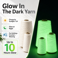 Fil lumineux dans le noir pour vêtements de rave, accessoires de mode pour soirées Blacklight et fil lumineux personnalisé pour points de couture répétés, direct usine