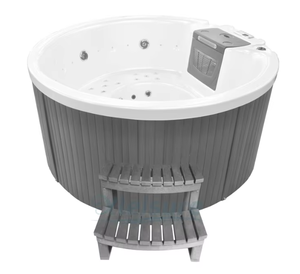 Balboa-<span class=keywords><strong>Spa</strong></span> extérieur 6 places avec baignoire ronde et 1 jeu <span class=keywords><strong>de</strong></span> marches pour la natation et le massage - Product Image 6
