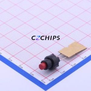 SKRCADD010 Tactile Switch Through hole Component (THT) Switch Single Pole Single Throw Round Button Through Hole 13mm - Product Image 1