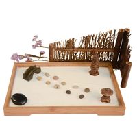 Vente en gros de jardin Zen de bureau personnalisé micro paysage cadeau de jardin Zen décoration de la maison bricolage jardin Zen pour grossiste